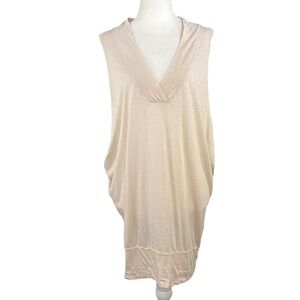 lamade,new WITH TAGS, TUNIC V-NECK CREAM, TOP
